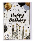 present card "Happy Birthday candles"