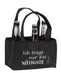 Filz-Tasche für 6 Flaschen 24x15x15cm
