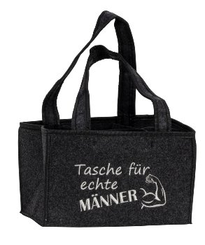 Filz-Tasche für 6 Flaschen 24x15x15cm