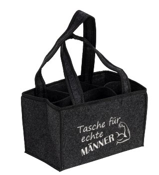 Filz-Tasche für 6 Flaschen 24x15x15cm