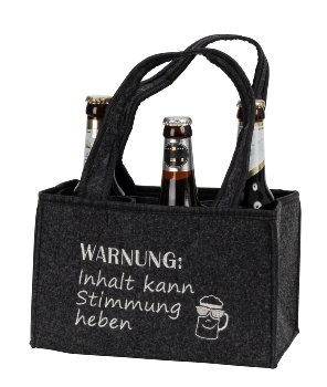 Filz-Tasche für 6 Flaschen 24x15x15cm