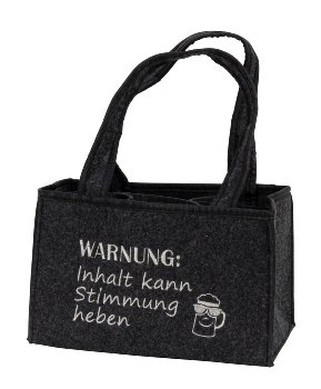 Filz-Tasche für 6 Flaschen 24x15x15cm