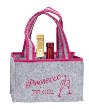 Filz-Tasche für 6 Flaschen 24x15x15cm