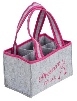 Filz-Tasche für 6 Flaschen 24x15x15cm