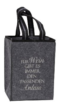 Filz-Tasche für 4 Flaschen 25x18x18cm