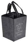 Filz-Tasche für 4 Flaschen 25x18x18cm