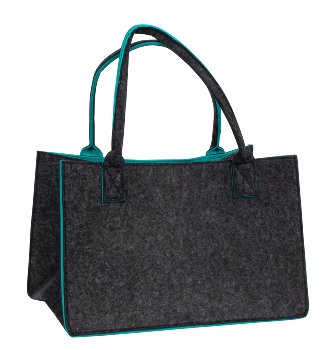 Filz-Tasche 2-farbig mit Stick "Leben