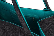 Filz-Tasche 2-farbig mit Stick "Leben