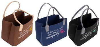 Filz-Tasche mit Stick "Ich bin nicht