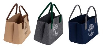 Filz-Tasche mit Stick "Lebensbaum"