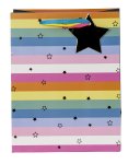 present bag colorful with stars