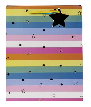 Geschenktüte Kunterbunt mir Sternen