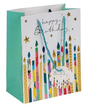 present bag "Happy birthday" with