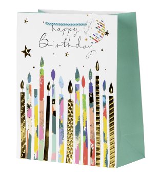 Geschenktüte "Happy birthday" mit