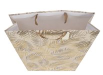 Geschenktüte XXL goldene Blätter