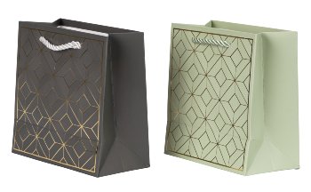 present bag whole year design grey &