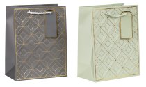 Geschenktüte Ganzjahres-Design grau &