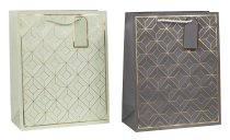 Geschenktüte Ganzjahres-Design grau &