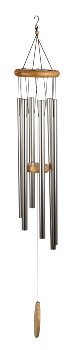 Windchime 103cm, aluminium with wooden