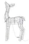 Shinning (warm white) reindeer