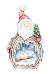 Winter decoration santa with birds and