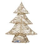 Shinning (warm white) tree gold h=30cm