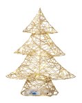Shinning (warm white) tree gold h=30cm