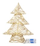 Shinning (warm white) tree gold h=30cm