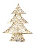 Shinning (warm white) tree gold h=42cm
