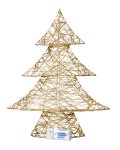 Shinning (warm white) tree gold h=42cm