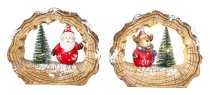 Winter decoration santa & elk with