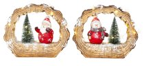 Winter decoration santa & Snowman with