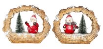 Winter decoration santa & Snowman with