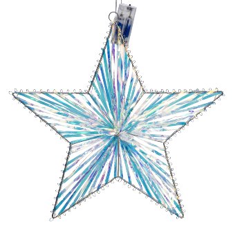 Shinning (warm white) star with