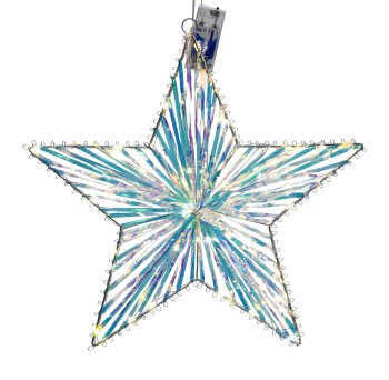 Shinning (warm white) star with