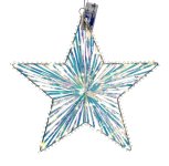 Shinning (warm white) star with
