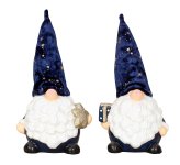 Sleeping-Santa dark blue with present &