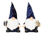 Sleeping-Santa dark blue with present &