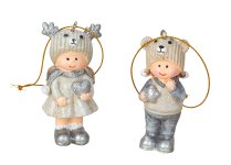 Winterchildren grey with ice bear hat