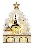 Xmas decoration church h=25cm w=18cm