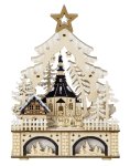 Weihnachts Holzdeko Kirche h=25cm b=18cm