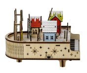 Winter decoration on piano h=17cm w=26cm