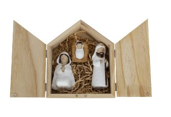 3 tlg. Krippenset: Josef, Maria und