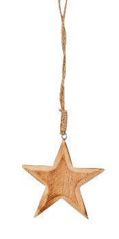 Holzstern zum Hängen h=7,5cm b=7,5cm