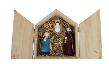 Set of 3 Nativity figures: Josef, Maria