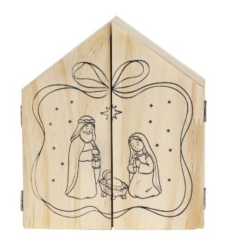 Set of 3 Nativity figures: Josef, Maria