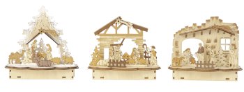 Nativity Scene h=16-18,5cm b=18cm asst.