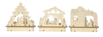 Nativity Scene h=16-18,5cm b=18cm asst.