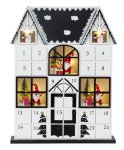 House as advent calandar with LED-light