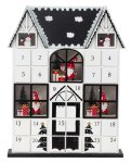 Haus als Adventskalender mit LED h=37cm